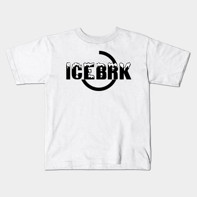 IceBrk Logo (Black) Kids T-Shirt by IceBrk